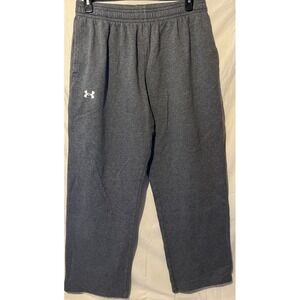 Under Armour Men's Gray Fleece Lined Straight Loose Fit Sweat Pants X-Large XL‎